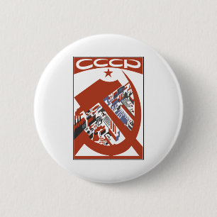 CCCP 6 CM ROUND BADGE