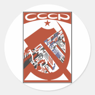 CCCP CLASSIC ROUND STICKER