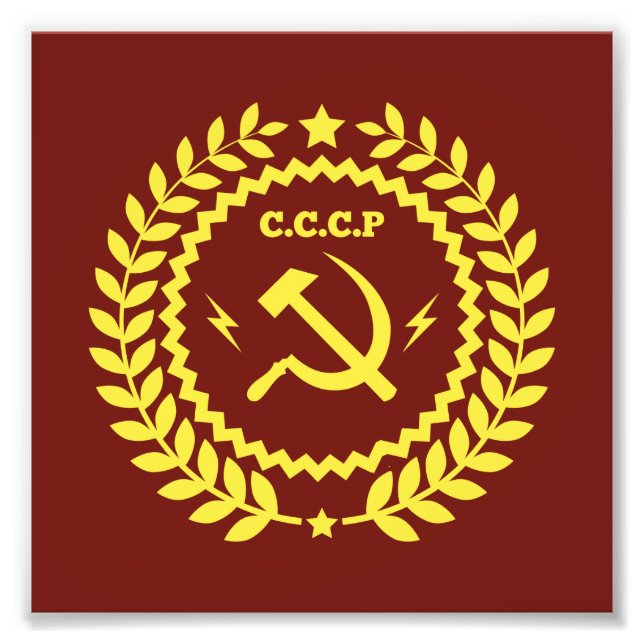CCCP Hamer & Sickle Emblem Kodak Photo Paper (Front)