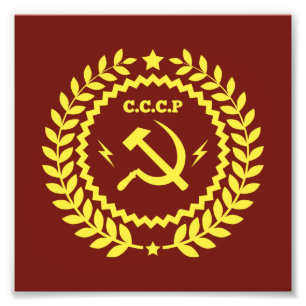 CCCP Hamer & Sickle Emblem Kodak Photo Paper Print