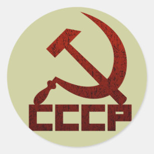 CCCP Hammer & Sickle Classic Round Sticker