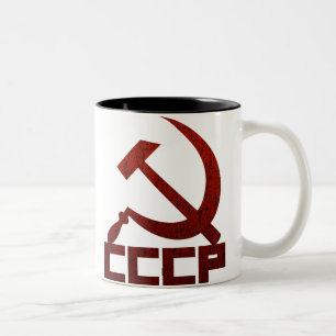 CCCP Hammer & Sickle Two-Tone Coffee Mug