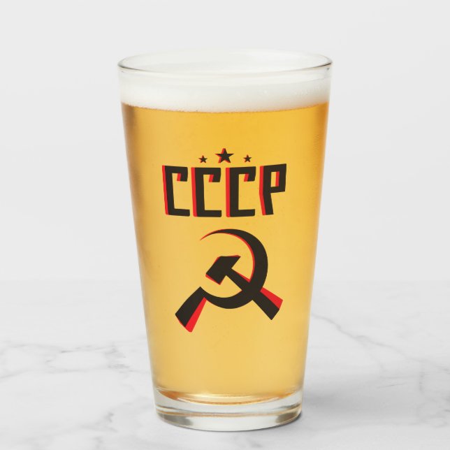 CCCP Pint-ski Glass (Front Filled)