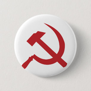cccp ussr hammer and sickle 6 cm round badge