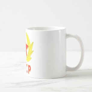 cccp ussr hammer and sickle emblem coffee mug