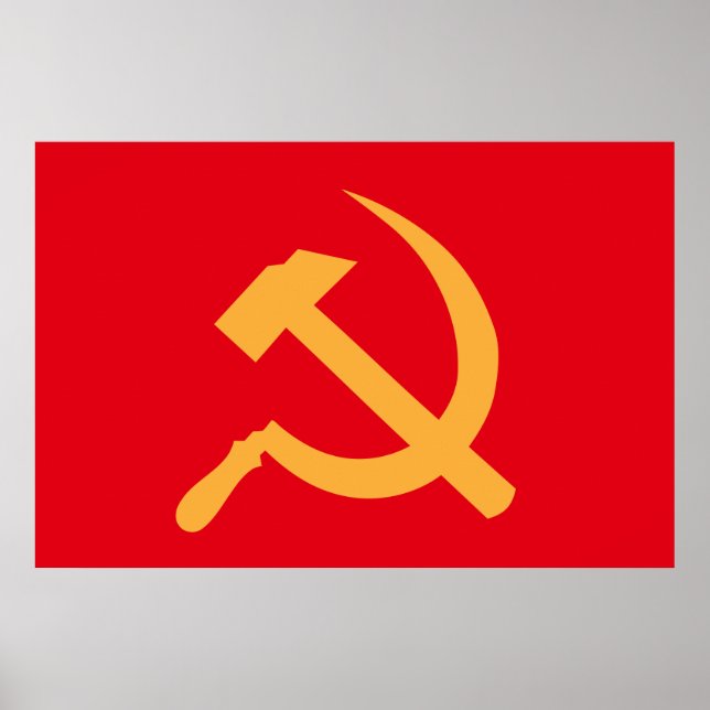 cccp ussr hammer and sickle poster (Front)