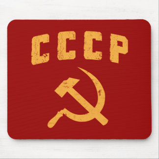 cccp vintage russian ussr hammer and sickle mouse pad