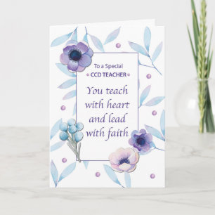CCD Teacher Thanks Teacher Appreciation Day Card