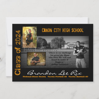 CCHS Tiger2 Graduation Invitation