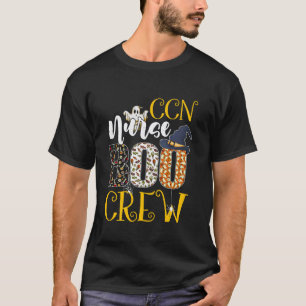 CCN Nurse Boo Crew Halloween Costume Boo Ghost Spi T-Shirt