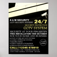 CCTV Mounted Camera, CCTV Security Advertising