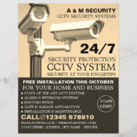 CCTV Mounted Cameras, CCTV Security Advertising