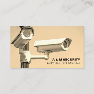 CCTV Mounted Cameras, Security Business Card