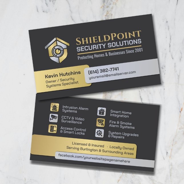 CCTV Surveillance & Smart Home Security Business Card (Creator Uploaded)