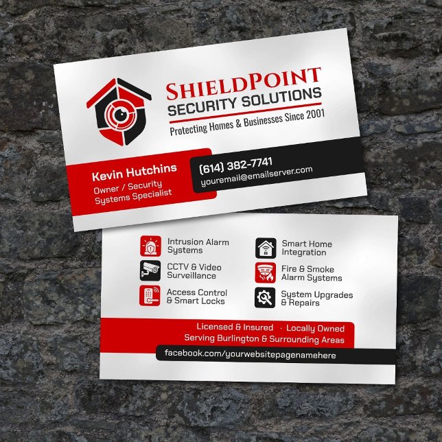 CCTV Surveillance & Smart Home Security Business Card (Creator Uploaded)
