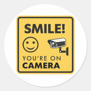 CCTV Surveillance Sticker – Smile, You’re Being Re