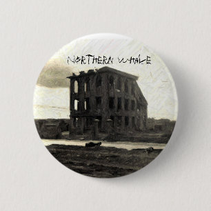 CD COVER, Northern Whale 6 Cm Round Badge