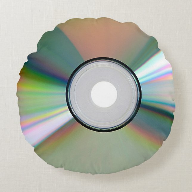 "CD" design gifts and products Round Cushion (Front)