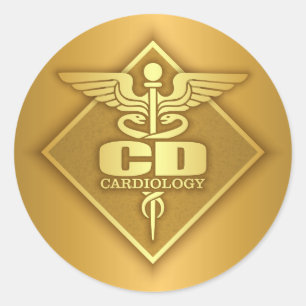 CD (gold)(diamond) Classic Round Sticker