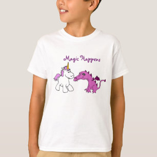 CD- Magic Happens Unicorn and Dragon Shirt