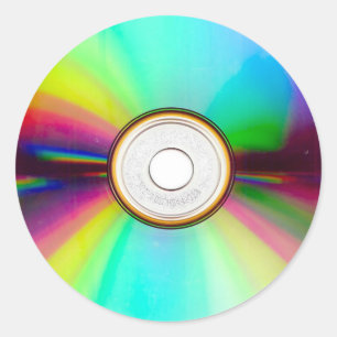 CD Round Stickers