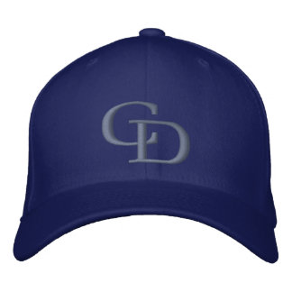 CD Solid Silver Embroidered Hat