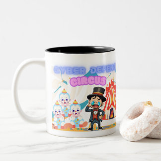 CDC - Cyber Defense Circus! Two-Tone Coffee Mug