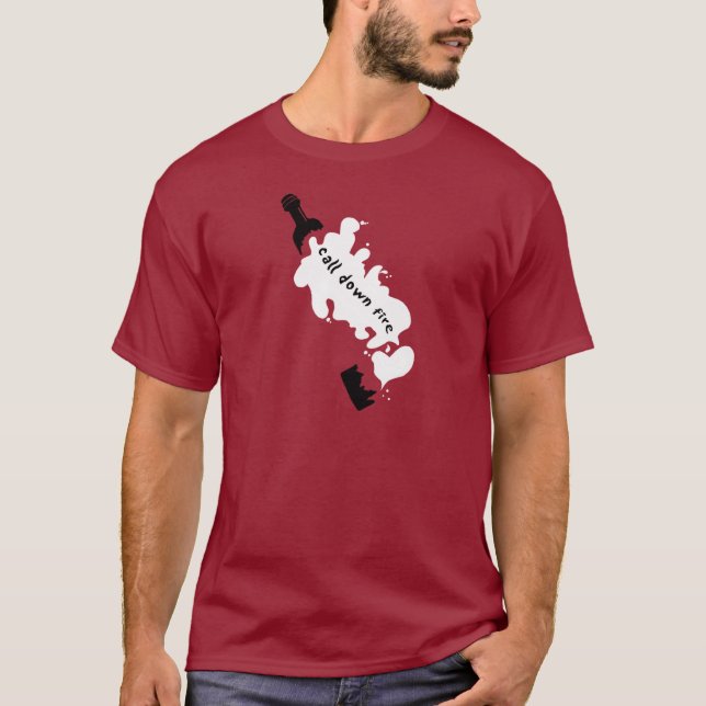 CDF Broken Bottle (Maroon) T-Shirt (Front)