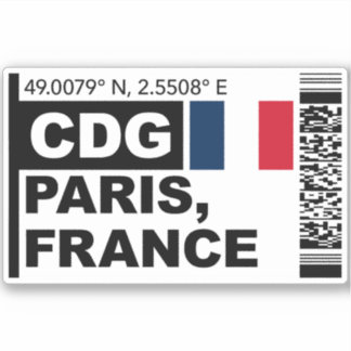 CDG Paris Boarding Pass - France Travel