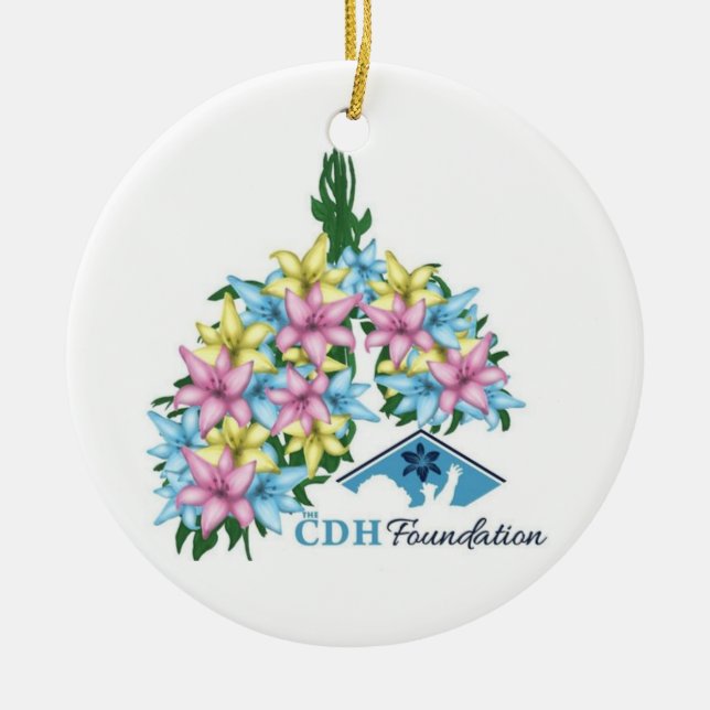 CDH Awareness Acrylic Ornament (Front)
