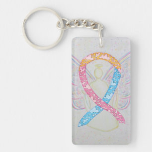 CDH Awareness Ribbon Angel Key chain