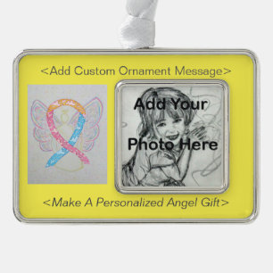 CDH Awareness Ribbon Angel Ornament