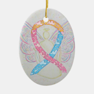 CDH Awareness Ribbon Angel Ornament