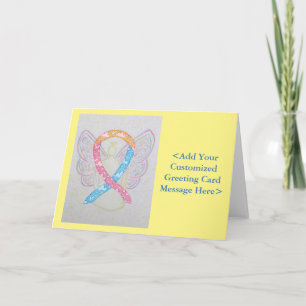 CDH Awareness Ribbon Angel Personalised Cards