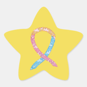 CDH Awareness Ribbon Art Custom Sticker Decals