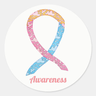 CDH Awareness Ribbon Custom Sticker Decal