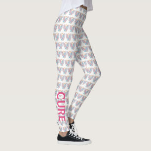 CDH Awareness Ribbon Hope Cure Cherub Leggings