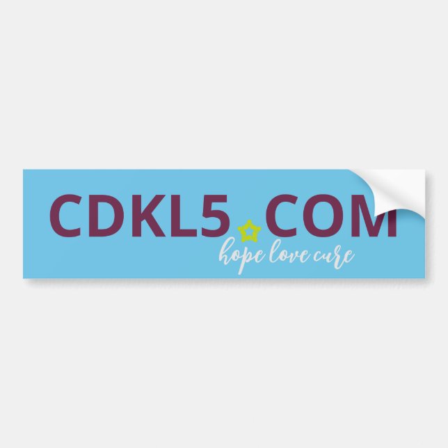 CDKL5 Bumper Sticker (Front)
