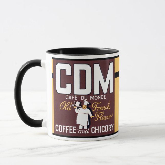 CDM Fabled Coffee Label Mug • Ceramic 11 oz. (Left)