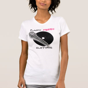 CDR_BLACK, microphone-charm-silver, Funky, Fres... T-Shirt