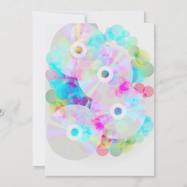 CDs on Multicolor Background (Front)