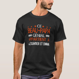 Ce Beau-Papa Génial Personnalisé T-Shirt