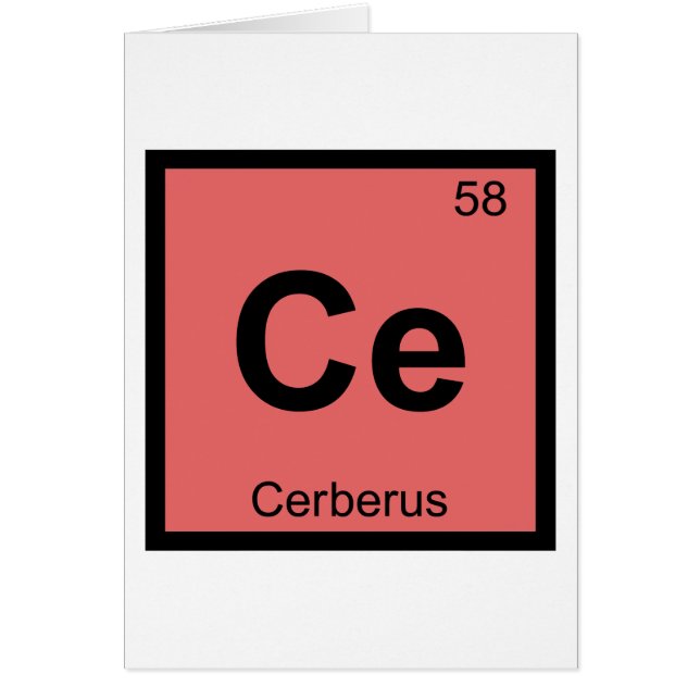 Ce - Cerberus Greek Chemistry Periodic Table (Front)