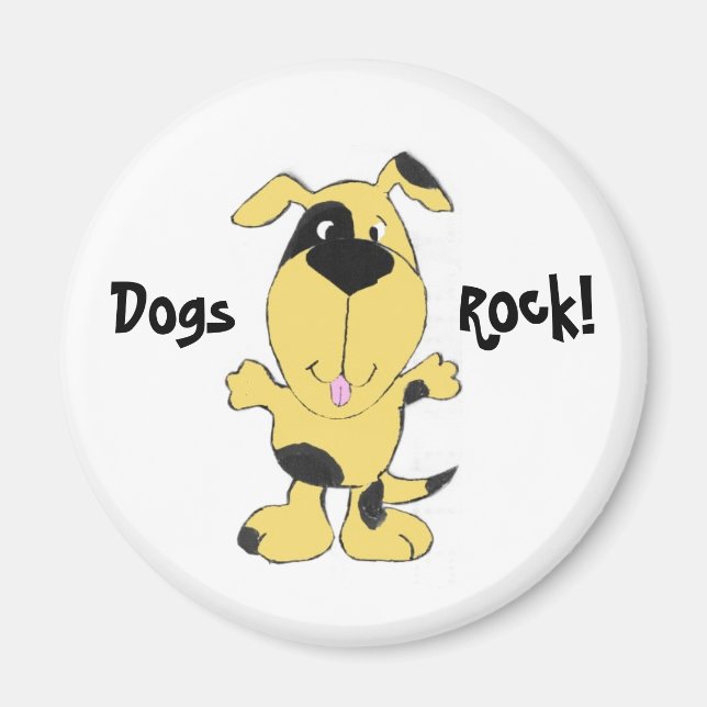 CE- Dogs, Rock! Magnet (Front)