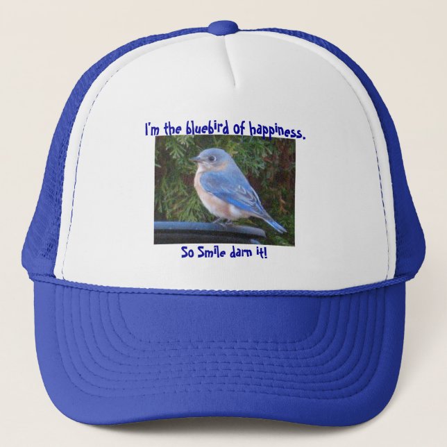 CE- Funny Bluebird of Hsppiness Hat (Front)