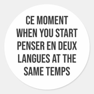 Ce Moment Classic Round Sticker
