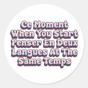 Ce Moment Classic Round Sticker