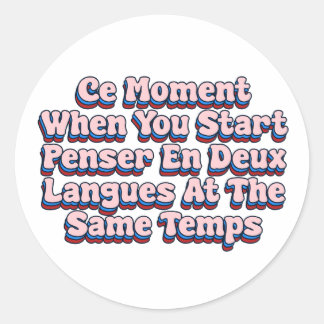 Ce Moment Classic Round Sticker