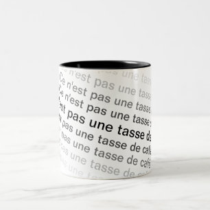 Ce n'est pas une tasse de café Two-Tone coffee mug