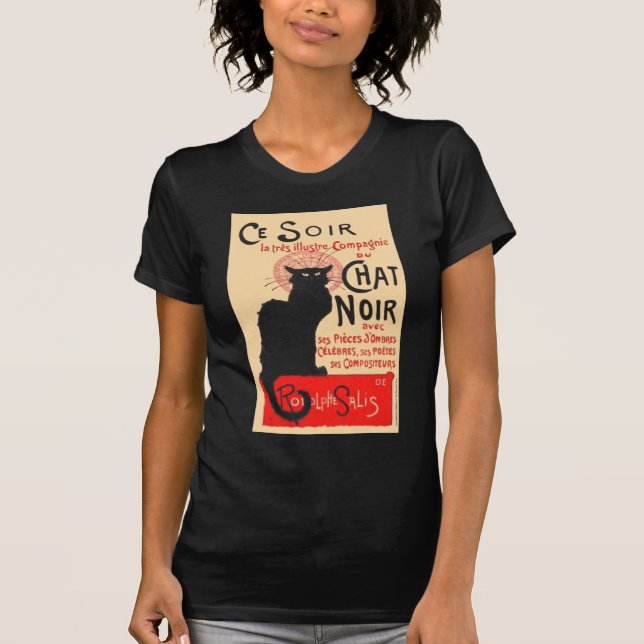 Ce Soir Le Chat Noir, Théophile Steinlen T-Shirt (Front)